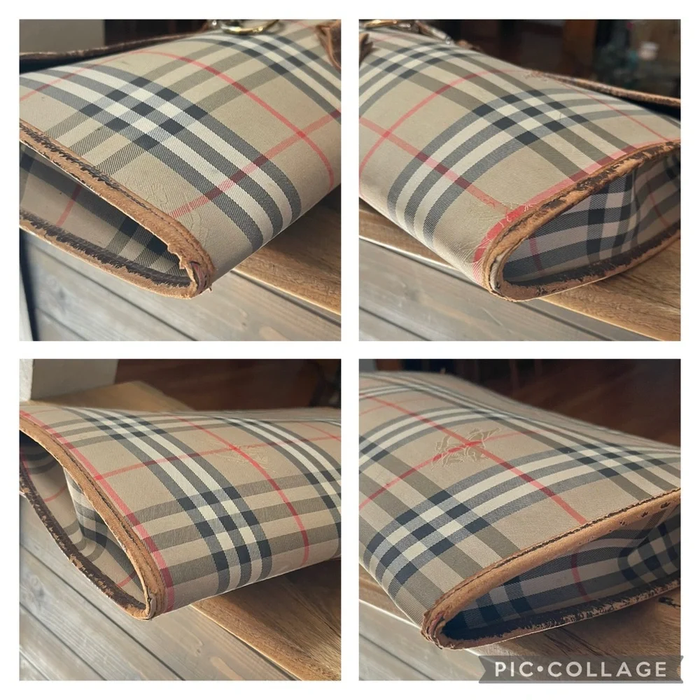 Authentic Burberry Vintage Nova Document Unisex Case